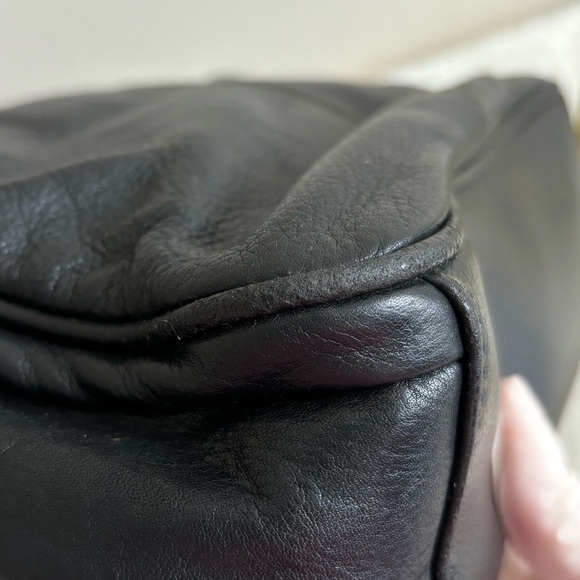 Vintage leather shoulder bag brown size Medium 90’s - Picture 16 of 17